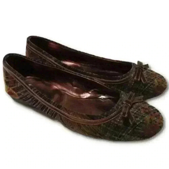 Aldo Womans Flats Sz 38 7.5 Floral Carpet Ballet vintage 90s - Picture 9 of 9